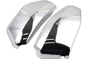 YDLMT 2 Pcs Chrome Motorcycle Fairing Battery Side Covers Fit for H-onda VTX 1300 R/S/C/T Retro Spoke Custom Tourer models 20