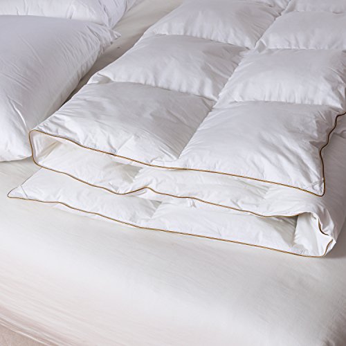 Luxurious White Goose Down Comforter King Size Duvet Insert 1200 Thread
