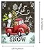 Karyees 16x20In Let it Snow Christmas Paint by Numbers Kits Christmas Tree Snowman Car DIY Painting by Numbers DIY Canvas Painting by Numbers Acrylic Painting Kits Happy New Year Paint by Numbers