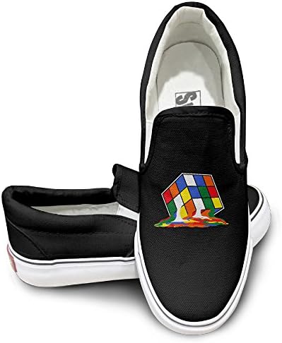 VenC Men's Shoes Fashion Walking Sneaker Melting Cube Running Shoes Black 43