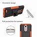 Yiakeng for LG K30 Case, LG Phoenix Plus Case,LG Premier Pro LTE Case, LG K10 2018 Case, Dual Layer Shockproof Wallet Slim Protective with Kickstand Hard Phone Cover (Red)