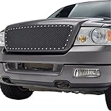 E-Autogrille 04-08 Ford F-150 Grille Stainless Steel Mesh Front Upper Grill Insert