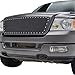 E-Autogrille 04-08 Ford F-150 Front Main Upper Rivet Black Powder Coated Replacement Stainless Steel Mesh Grille Insert (46-0724)
