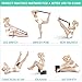 Yes4All Yoga Blocks and Strap Set – Yoga Foam Block 9x6x4 inch (Set of 2) and Yoga Strap with D-Ring – Yoga Blocks and Yoga Stretching Strap (Black)