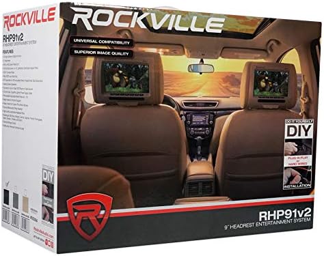 Car Headrest Monitors w/Speakers 