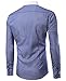 TUNEVUSE Men's Casual Slim Fit Shirts Stripes Long Sleeves Shirt