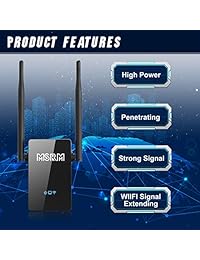MSRM US302 Wi-Fi con 360 grados 300 Mbps cobertura completa WiFi con alta ganancia Dual Antenas Externas