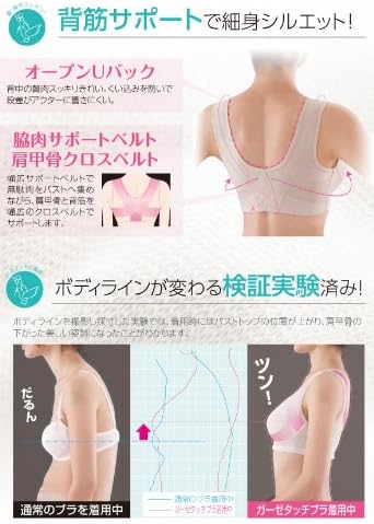 Amazon 土井さんの軽快補整ガーゼタッチブラ M ドリーム Dream 補正下着トップス