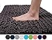 Yimobra Original Luxury Shaggy Bath Mat Large Size 31.5 X 19.8 Inch Super Absorbent Water,Non-Slip,Machine-Washable,Soft and Cozy,Thick Modern for Bathroom,Floor,Dark Gray primary
