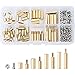 eBoot 180 Pieces Male Female Hex Brass Spacer Standoff Screw Nut Assortment Kit (M3)