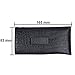 OptiPlix Slip In Glasses Case Sleeve with Pocket Clip – Compact, Lightweight Holder Protects Eyeglasses and Eyewear from Scratches and Damage - Black Crocodile Print Design