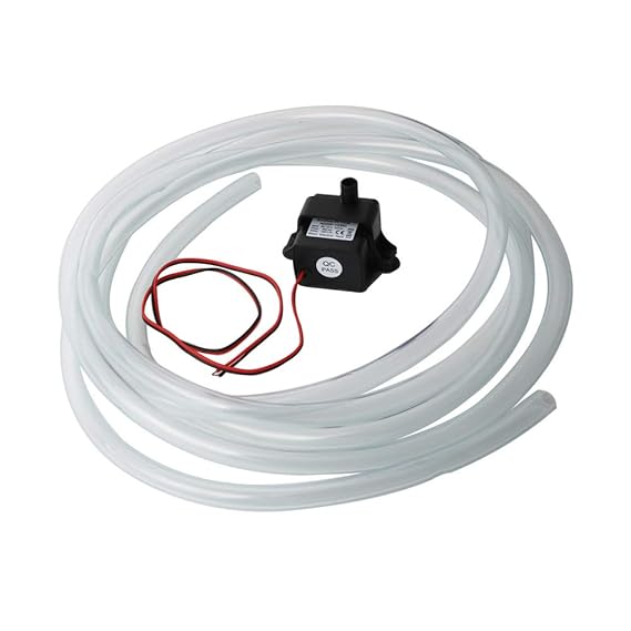 KINYOOO Mini Waßerpumpe, Aquariumpumpe, Brushless DC 12V Wasserpumpe 240L/H 3.6W H-Max 3m für Teiche, Aquarium, Garten, Brunn