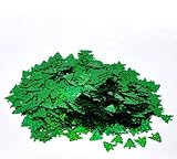 Rockin Beads Brand, 1000 Christmas Tree Green Ab Sequins for Sewing Card Making Scrapbooking Crafts 16mm