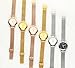 KASHIDUN Women's Watches Gorgeous Luxury Dress Quartz Wrist Watches Waterproof Watches Small Diamonds Dial Mesh Milanese Bracelet Pink Color