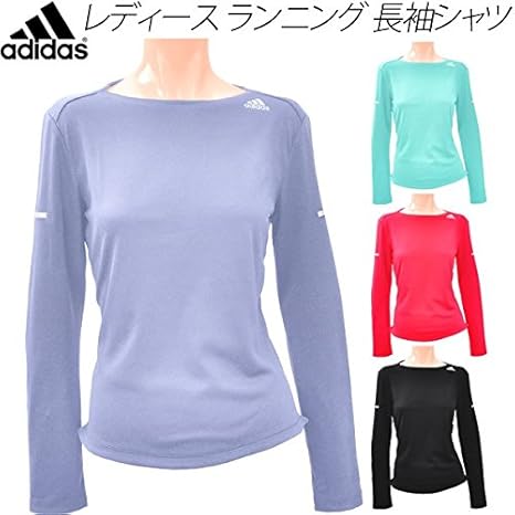 アディダス Adidas レディース 長袖シャツ ジョギング マラソン 女性用 スポーツウェア Sq ランニング 長袖 Tシャツ Itq Otサイズ Ai7469 ショックレッド シャツ 通販 Amazon