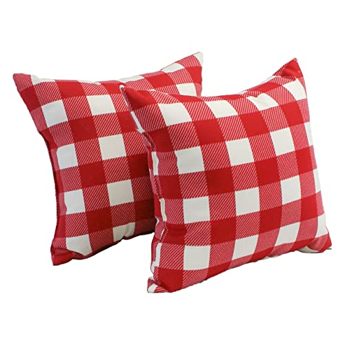 Spun Polyester 17-Inch Outdoor Throw Pillows (Set Of 2) Co-Jo18-14-S2