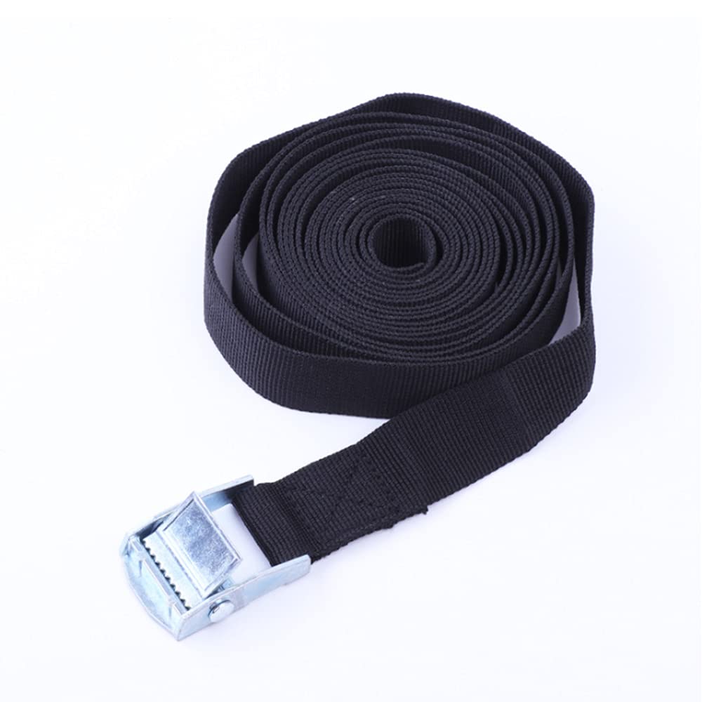 2.5CM x 1.5M Adjustable Lashing Straps Ratchet Webbing Trailer Tie Down Straps with Clamping Lock