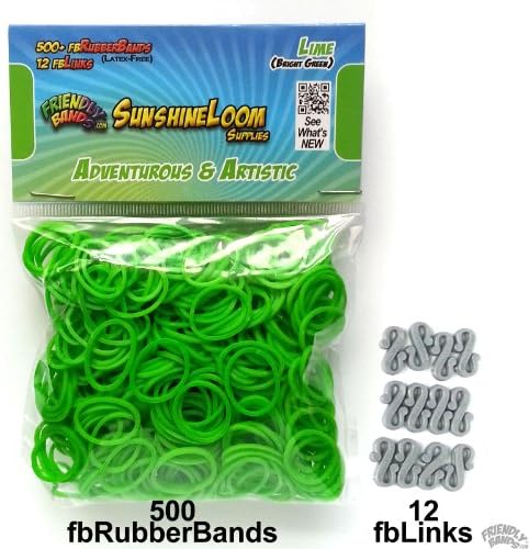 Friendly Bands Sunshine Pack, Lime Green