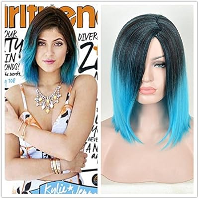 Haned Short Bob Wigs Brown Synthetic Hair For Women Vogue Short