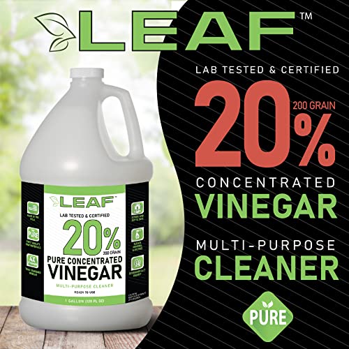 Leaf 20 Pure Concentrated Vinegar, MultiPurpose Cleaner, Indoor and Outdoor Cleaning