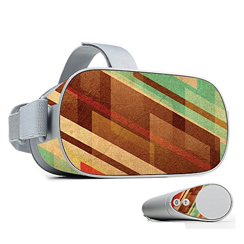 MightySkins Skin Compatible with Oculus Go Mobile VR - Abstract Wood | Protecti…