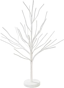 Talking Tables Decadent White Wire Tree Decoration for Home Décor, Wedding, Easter Party, Baby Shower, 20 inches Height