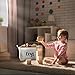 Fawn Hill Co Toy Storage Box Basket for Baby, Kids or Pets | Container Bin for Organizing Clutter in Bedroom, Nursery, Daycare, Classroom & Closet | Modern White Cotton Canvas with Handles (Medium)