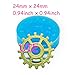 002ST Steampunk Gears Mold Gear Mold 24mm - Fimo Polymer Clay Wedding Cake Cabochon Sugarcraft Molds, Resin Mould Food Safe