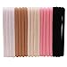 JLIKA Nylon Headbands Bulk Wholesale DIY 100 Pcs - Super Stretchy One Size Fits All (White/Black/Ivory/Pink/Nude)