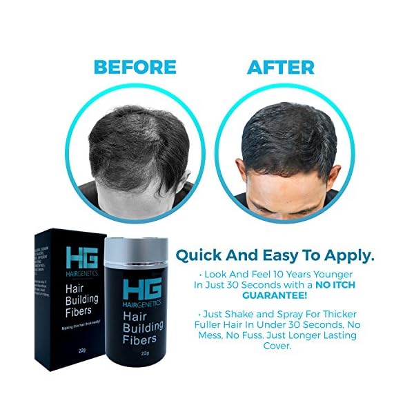 Hair Genetics Advanced Keratin Hair Building Fibres (Dark Brown 22g)