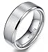 TIGRADE Titanium Rings 4MM 6MM 8MM 10MM Wedding Band in Comfort Fit Matte for Men Women Size 3-15,8mm, Size 9.5