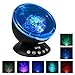 [Upgraded Model] Ecandy Remote Control Ocean Wave Projector,Aurora Night Light Projector with Build-in Speaker, Mood Light for Baby Nursery, Adults and Kids Bedroom, Living Room (Black)