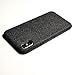 iPhone X Fabric Flannelette Case, BearDaDa0 Slim PC Phone Cover, Anti-Cold Protective Case For 2018 iPhone 10 - Black