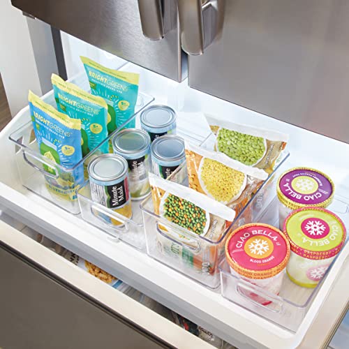 iDesign Plastic Fridge and Freezer Organizer Bin with Integrated