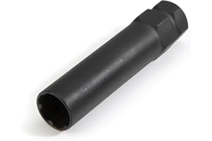 Steelman Pro 6-Spline 41/64-Inch Socket-Style Locking Lug Nut Key, Removes Spline-Style Aftermarket Lug Nuts, Durable, Thin-W