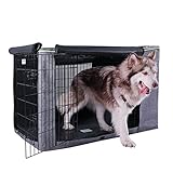 Petsfit 42" L x 28" W x 30" H Extra Side Door Polyester Crate Cover, for 5000 Wire Crate