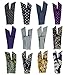 LilMents 12 Mixed Designs Wire Bunny Ears Hair Tie Headband Head Scarf Lot Set (Set A)