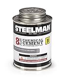 Chemical Vulcanizing Cement for Rubber Tire and Tube Repairs - 8oz. By Steelman, Fast-Drying, Contains Vulcanization Accelerators, Suitable for Chemical or Heat Vulcanization