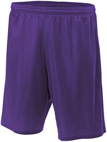 Athletic Moisture Wicking Poly Mesh Cool & Comfortable Shorts (15 Colors in Youth 6", Adult 7", 9", 11" Sizes)