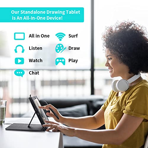Standalone Drawing Tablet with Screen No Computer Needed, 10 Inch