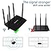 KEKU Intelligent WiFi Router Long Range High Power Wireless Router With 5x5dBi Omni Directional Antenna Computer Router