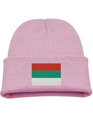 Bulgarian Flag Kid's Hats Winter Funny Soft Knit Beanie Cap Children Unisex