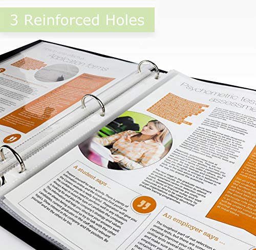 Clear Sheet Protectors, 8.5" x 11", 500 pack, durable, Top Load,Reinforced Holes, Acid-Free/Archival Safe