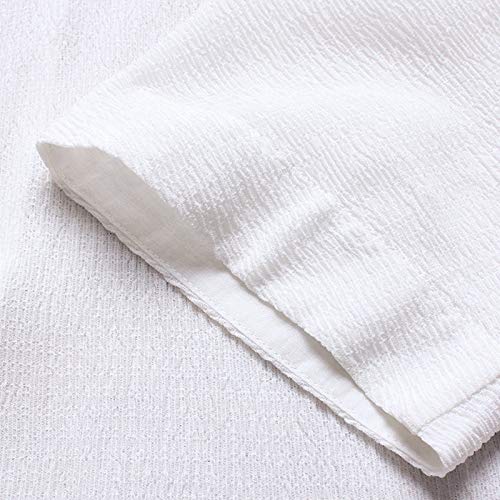 image for Dainzuy Women Tops Linen and Cotton Crew-Neck Short Sleeve T-Shirts Ca