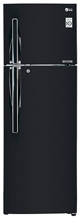 LG 360 L 4 Star Inverter linear Frost-Free Double Door Refrigerator (GL-T402JES4, Ebony Sheen, Convertible Plus)