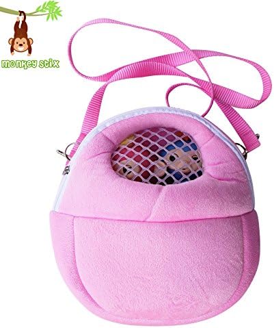 Monkey CASE - Toy Compatible Carrying case with mesh Window - Fits All Kinds of Toys - Interactive Baby Finger Monkey Compatible case (Pink) Accessory Accessories