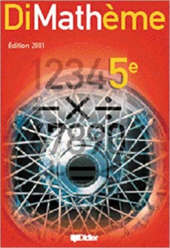 Amazon Fr Dimatheme 5eme Manuel De L Eleve Lanoelle Livres