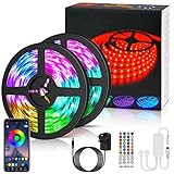 LED Ruban Bluetooth 10m,300LEDs RGB SMD avec télécommande infrarouge 44 touches,