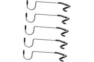 Milisten Tent Light Hook Hangers 5-Pack S Shape Camping Metal Hooks Lightweight Multipurpose Lantern and Bag Hangers for Hiki