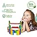 RisingStar Interlocking Building Castle Blocks - Original & Fun Design Building Block Set for Cognitive Development - STEM Toys for Boys and Girls - 300 Pieces